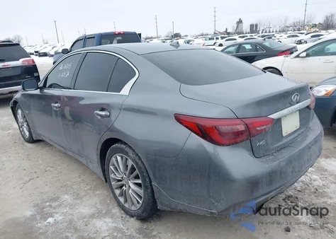 2020 Infiniti Q50 Luxe Awd z USA, uszkodzony, nr VIN JN1EV7AR5LM257121